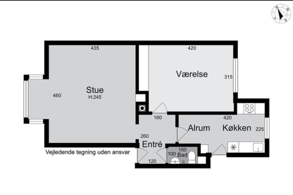Appartamento Aalborg Med Fri Parkering I Dejligt Omrade *